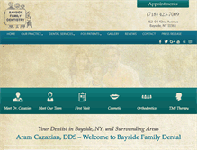 Tablet Screenshot of bayfamdentistry.com